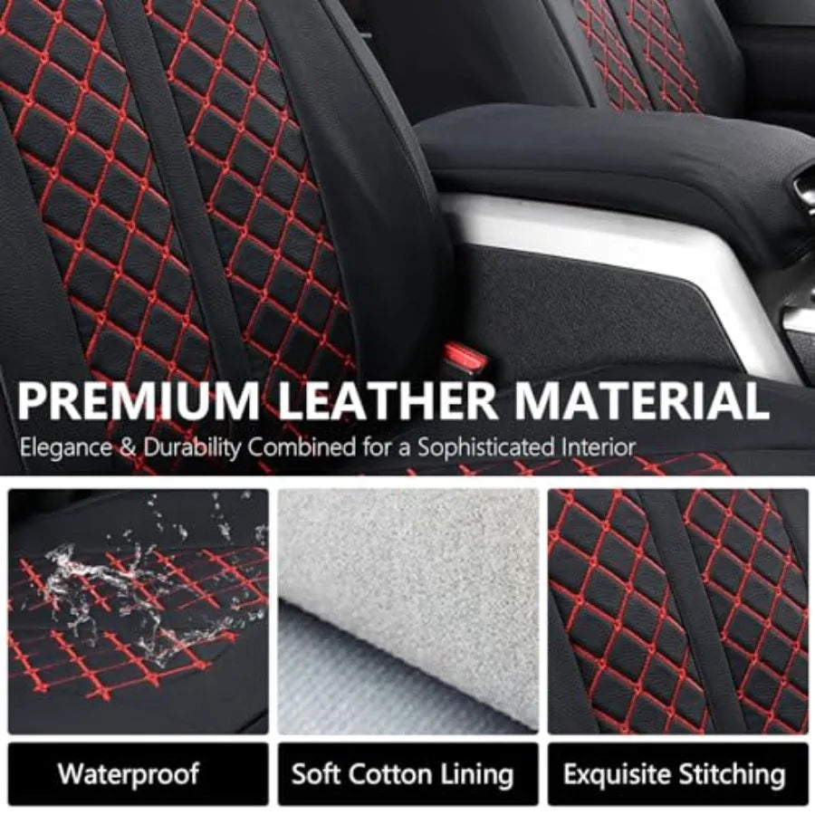 Fundas de Asiento de Cuero Impermeables para Ford F-150, F-250, F-350 y F-450