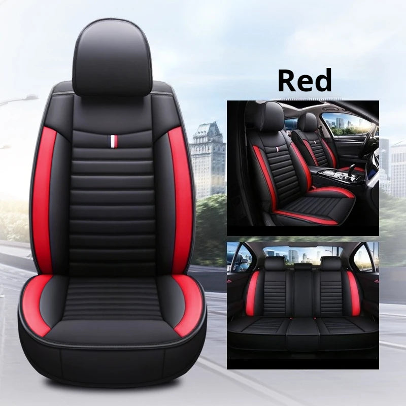 Universal 5-Piece PU Leather Car Seat Covers Set