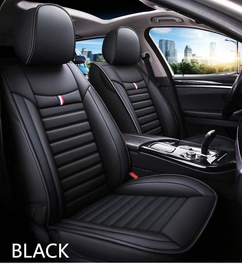 Universal 5-Piece PU Leather Car Seat Covers Set