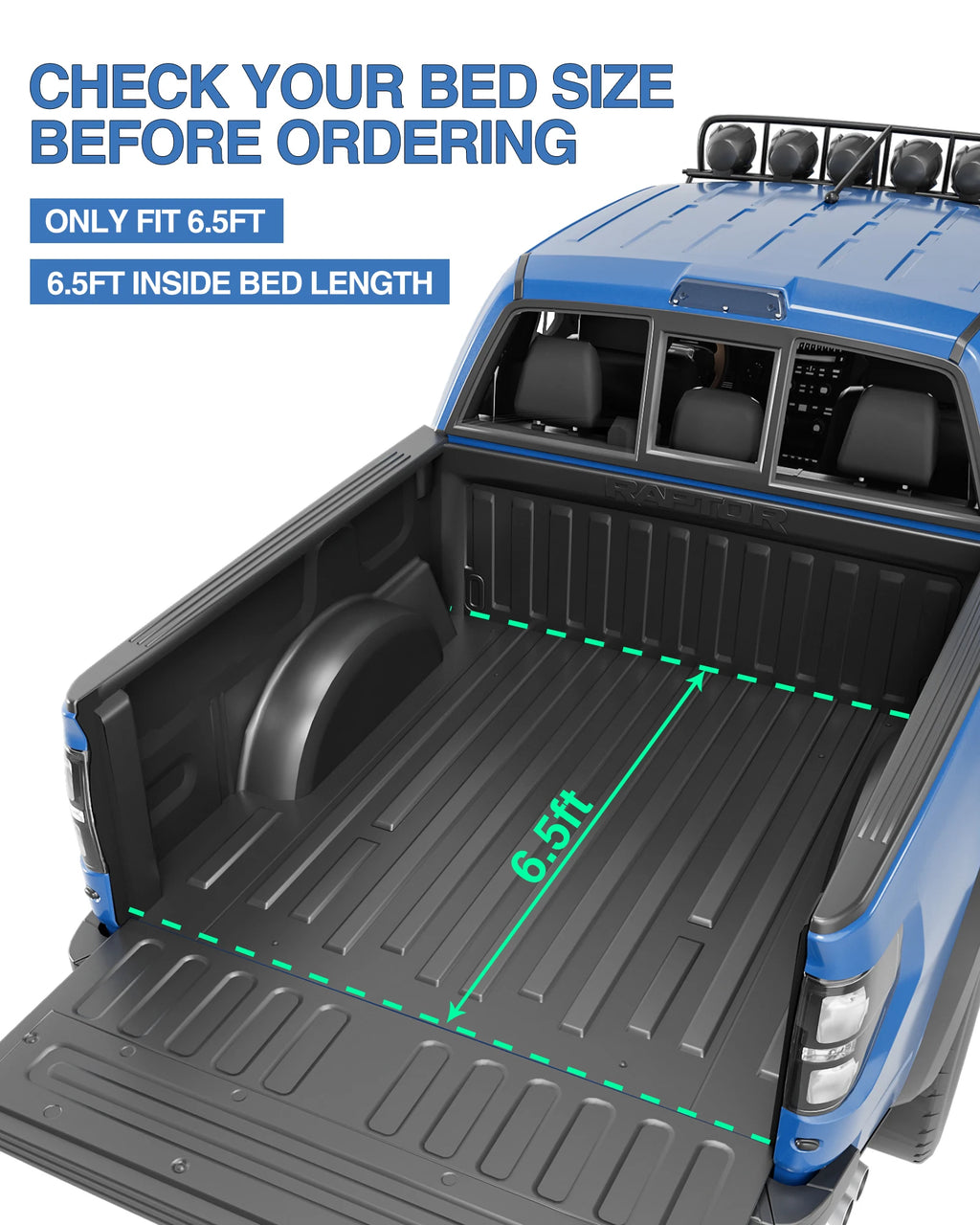 Cubierta Enrollable Suave para Caja de Ford F-150 – 5.5 ft y 6.5 ft