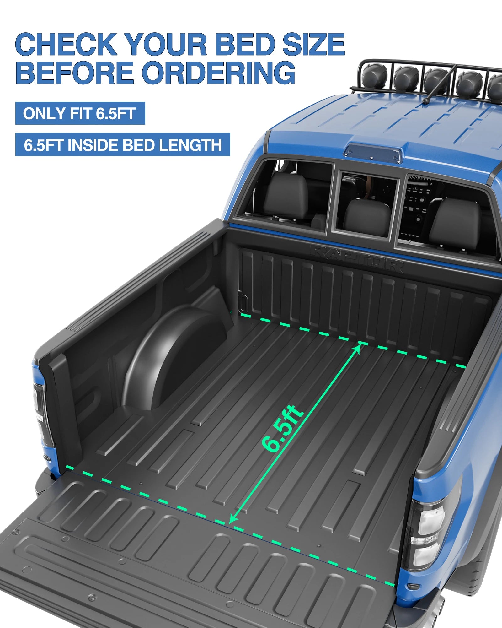 Cubierta Enrollable Suave para Caja de Ford F-150 – 5.5 ft y 6.5 ft