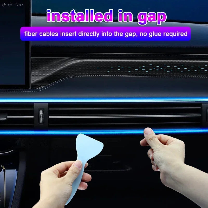 Tira LED RGB Fibra Óptica – Luz Ambiental USB APP