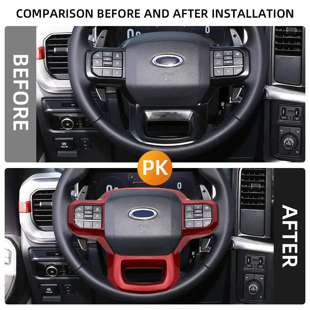Cubierta Decorativa para Panel de Volante – Ford F-150 2021–2024