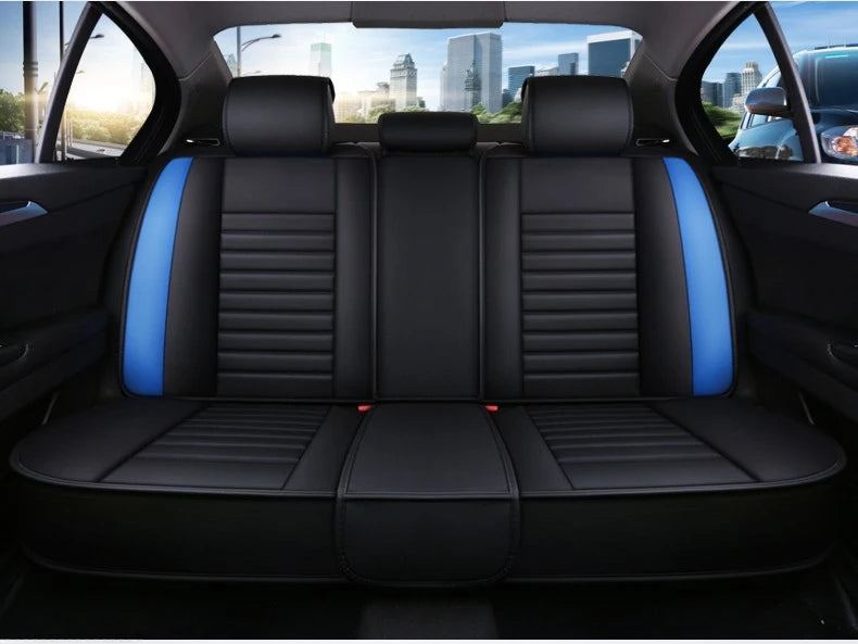 Universal 5-Piece PU Leather Car Seat Covers Set