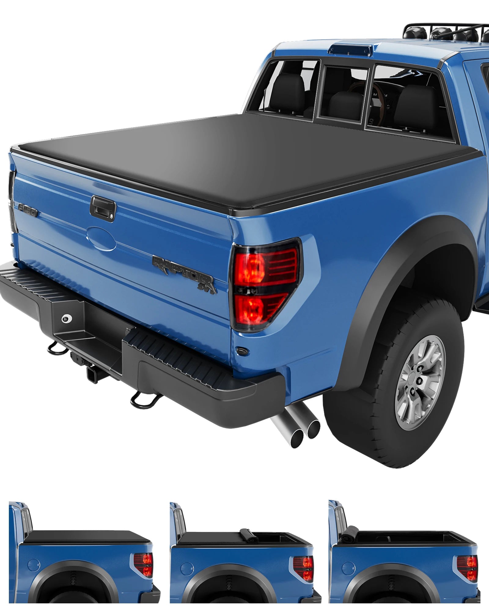 Cubierta Enrollable Suave para Caja de Ford F-150 – 5.5 ft y 6.5 ft