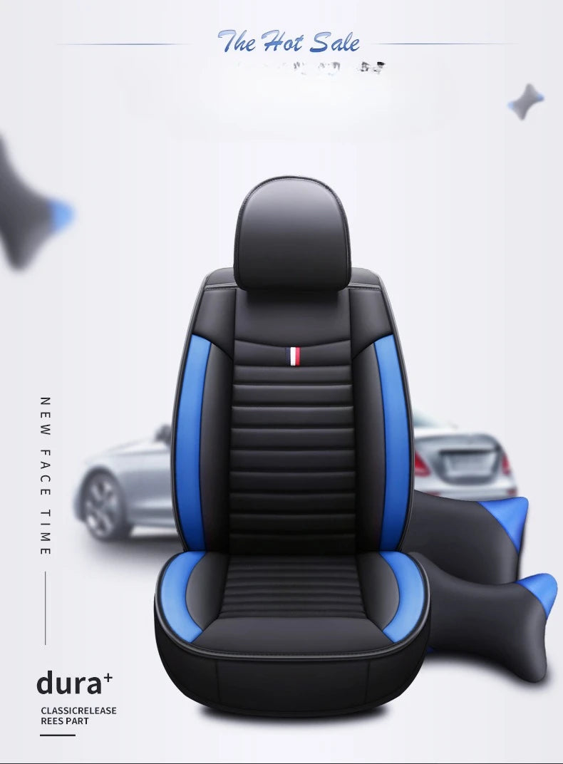 Universal 5-Piece PU Leather Car Seat Covers Set