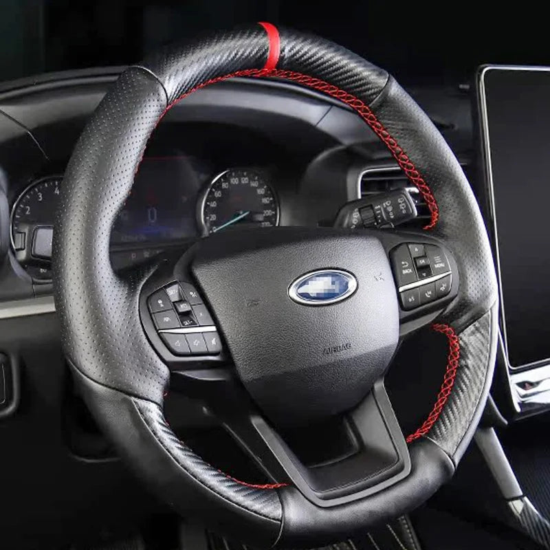 Funda Trenzada de Cuero para Volante – Ford Explorer 2020–2023
