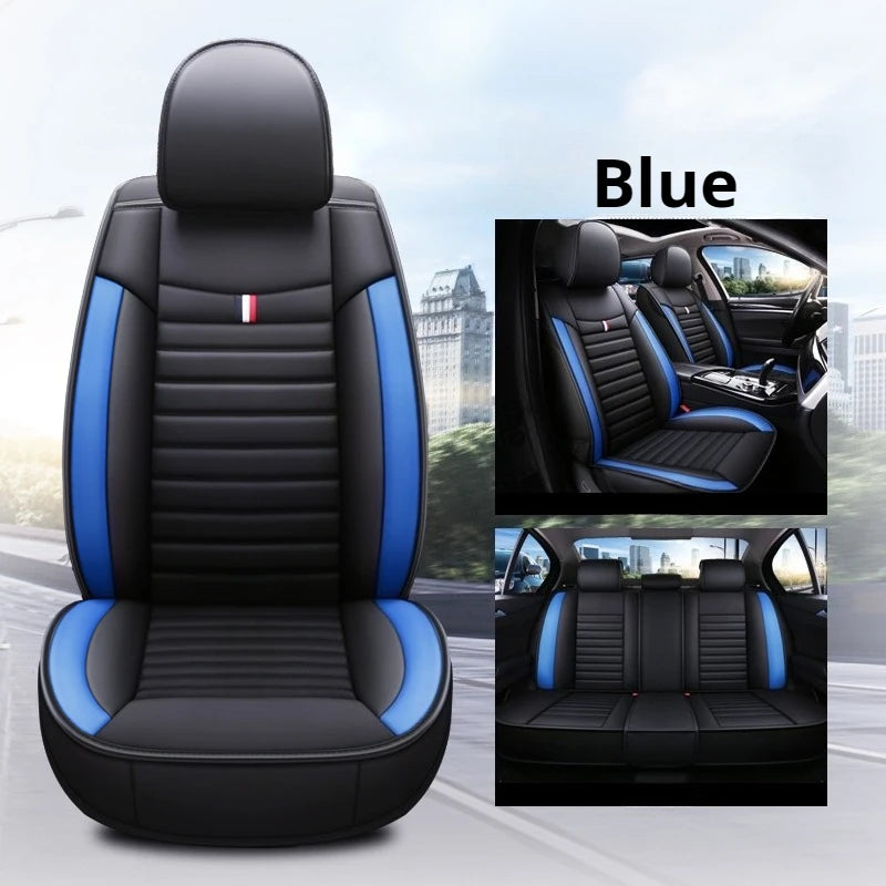 Universal 5-Piece PU Leather Car Seat Covers Set