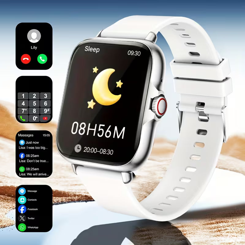 Reloj Inteligente HD Táctil – Llamadas, Multideporte y Correa Intercambiable | 4 Colores