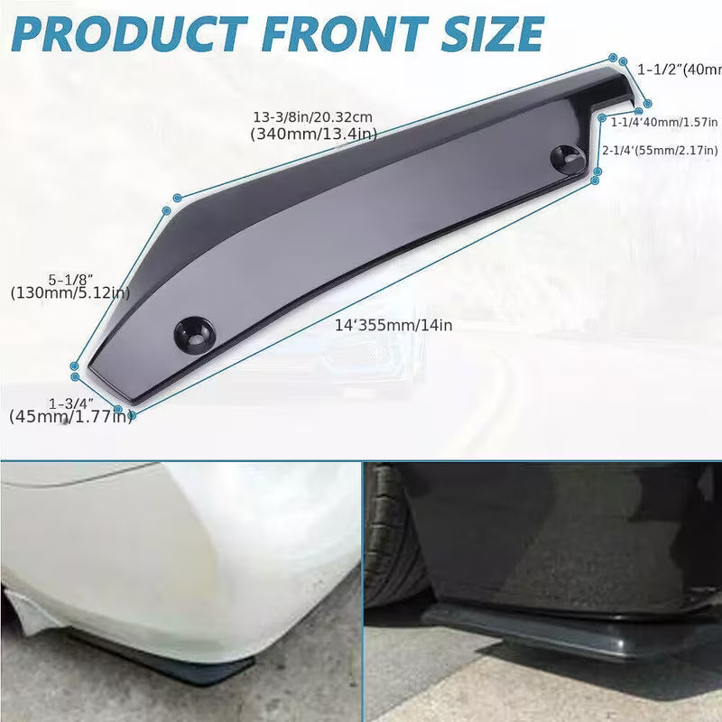 Kit Body Kit Honda Accord / Civic – Labio Delantero + Faldones Laterales + Varillas | Negro Brillante con Rojo