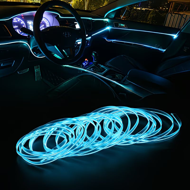 Kit de Iluminación Ambiental LED Interior 9 en 1 – Control por App, Sincronización de Música, Compatible con Todos los Modelos