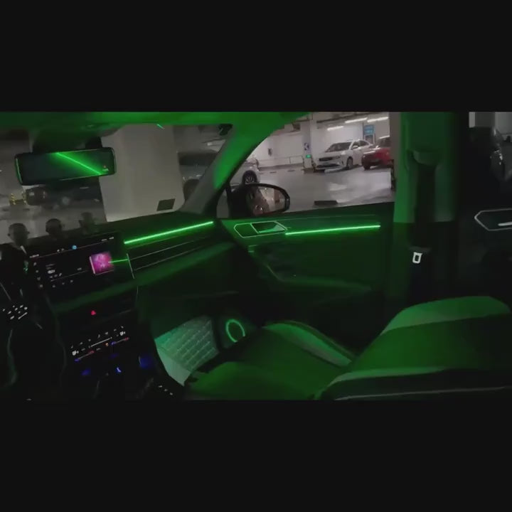 Kit de Iluminación Ambiental LED Interior 9 en 1 – Control por App, Sincronización de Música, Compatible con Todos los Modelos